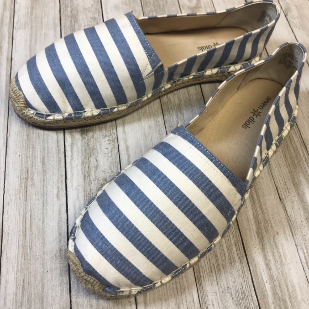 Seven Dials Striped Sandals 10